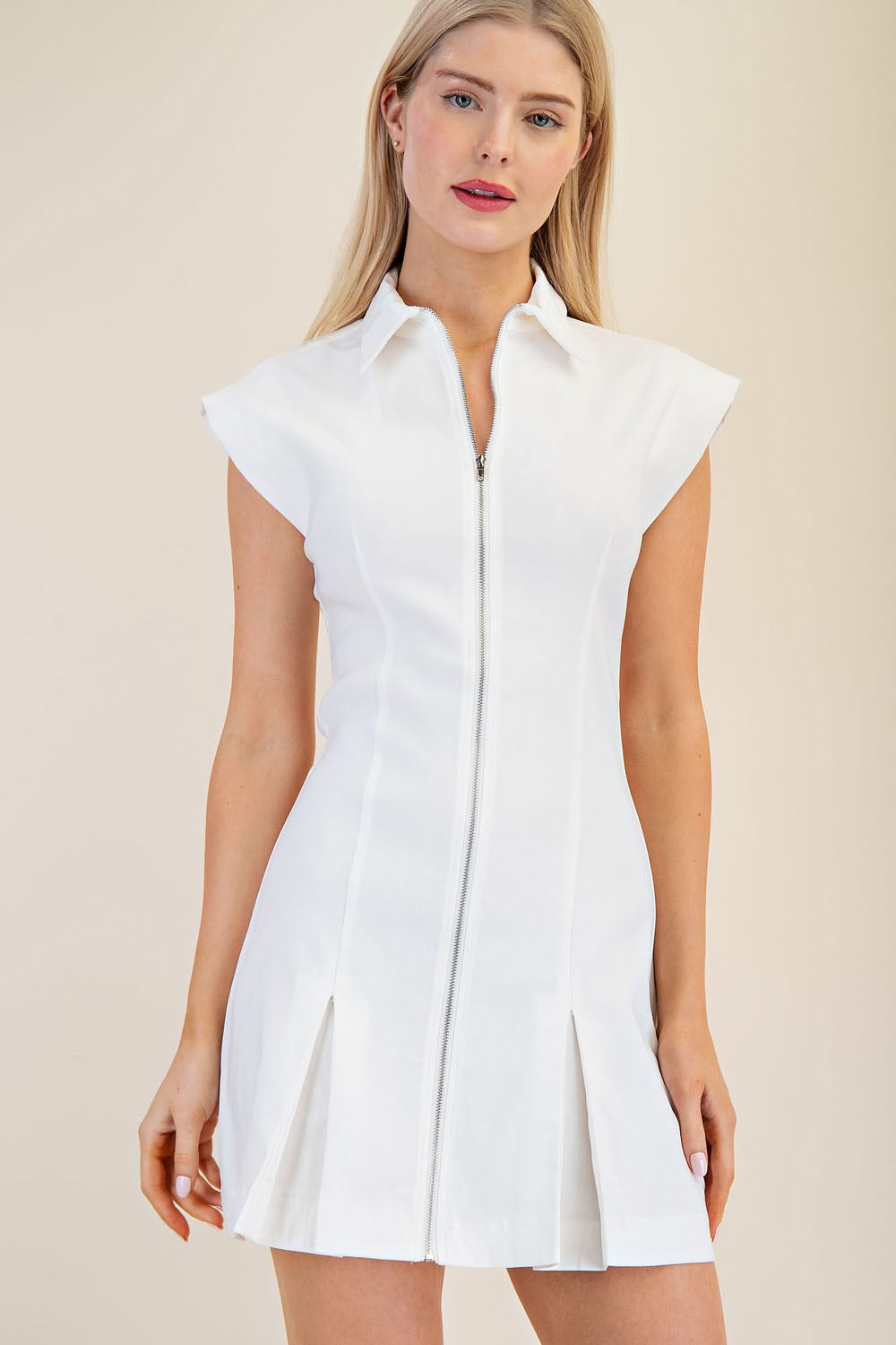 Zippered Mini Dress