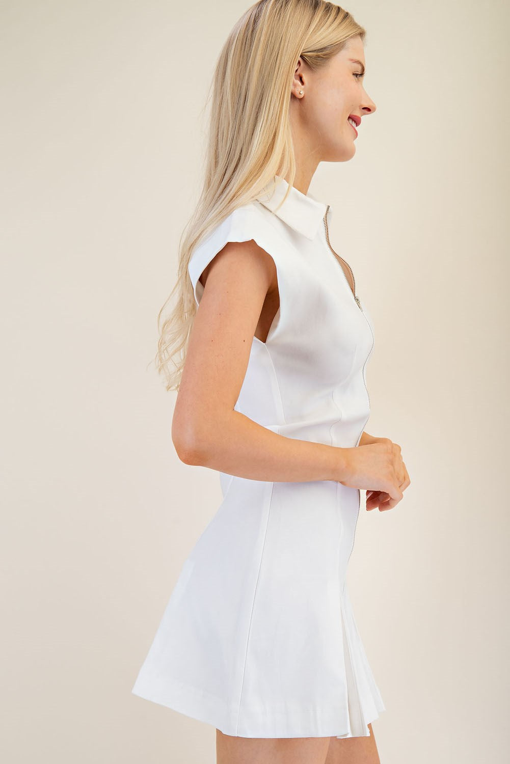 Zippered Mini Dress