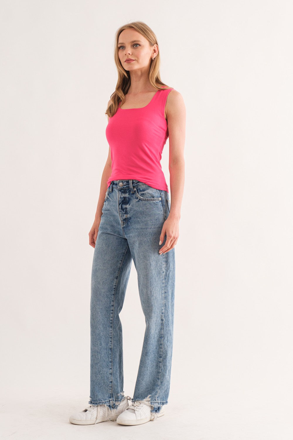 DOUBLE LAYERED WIDE STRAP TANK