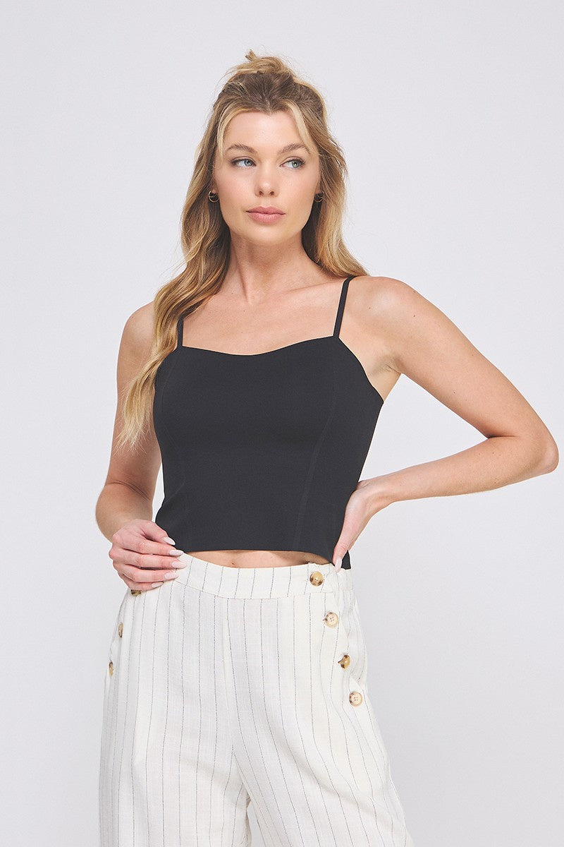 Smooth Princess Seam Knit Bralette