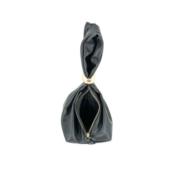 Chic Evening Bag with Gold Detail