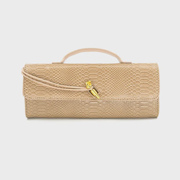 Snake Embossed Clutch