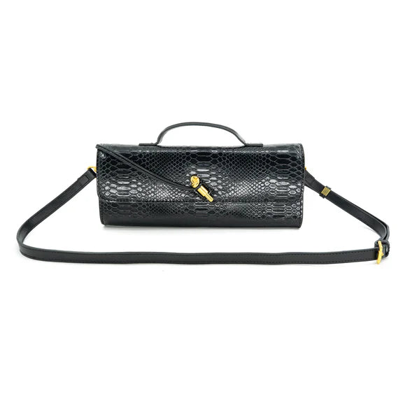Snake Embossed Clutch