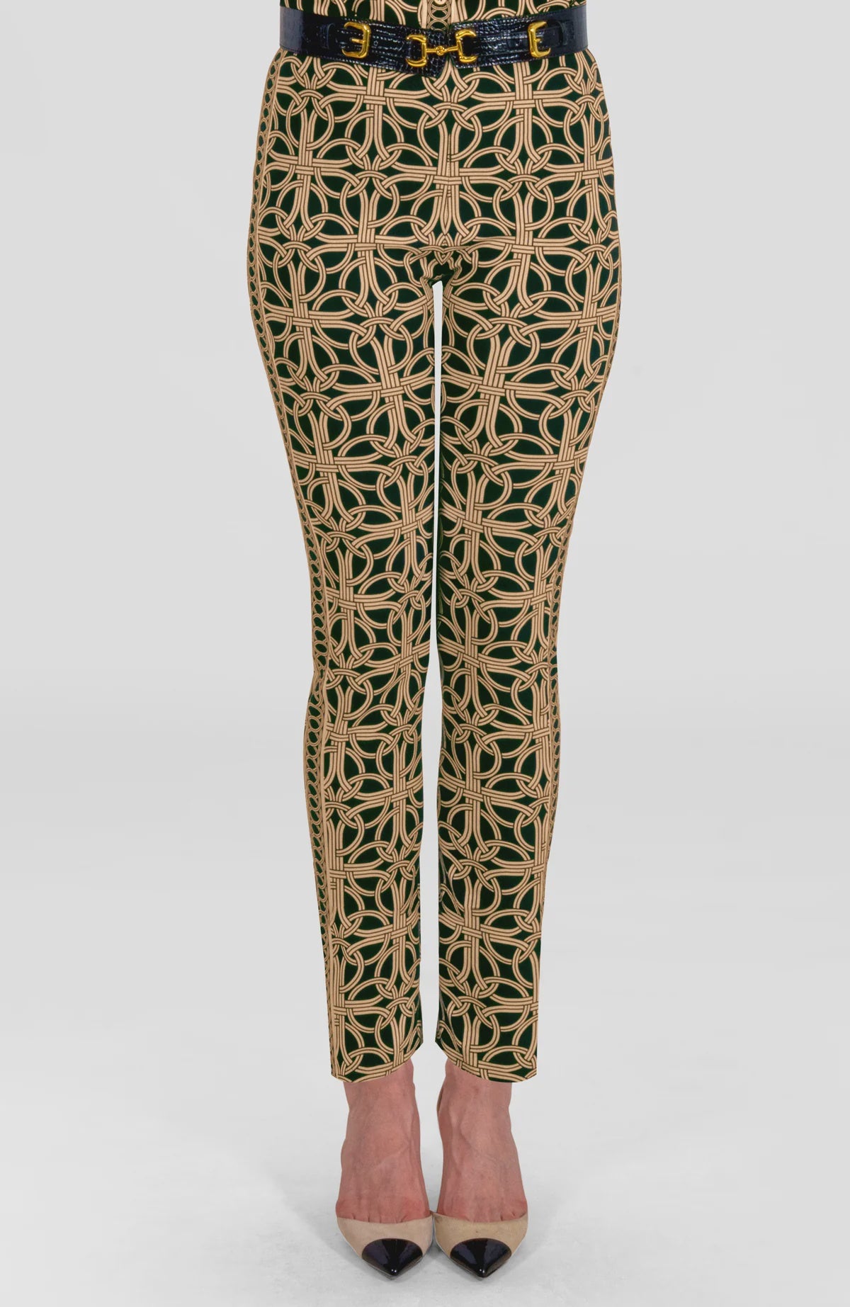 Gripeless Pull On Pants - Ring Toss | Stretch Slim Pants with Side Band