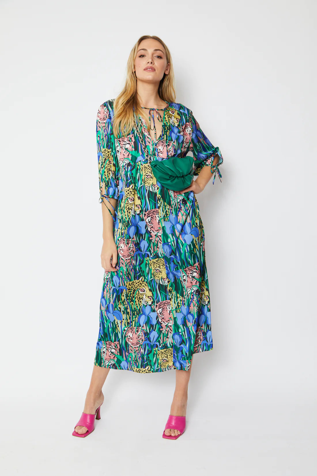 Silk Animal Print Emma Dress