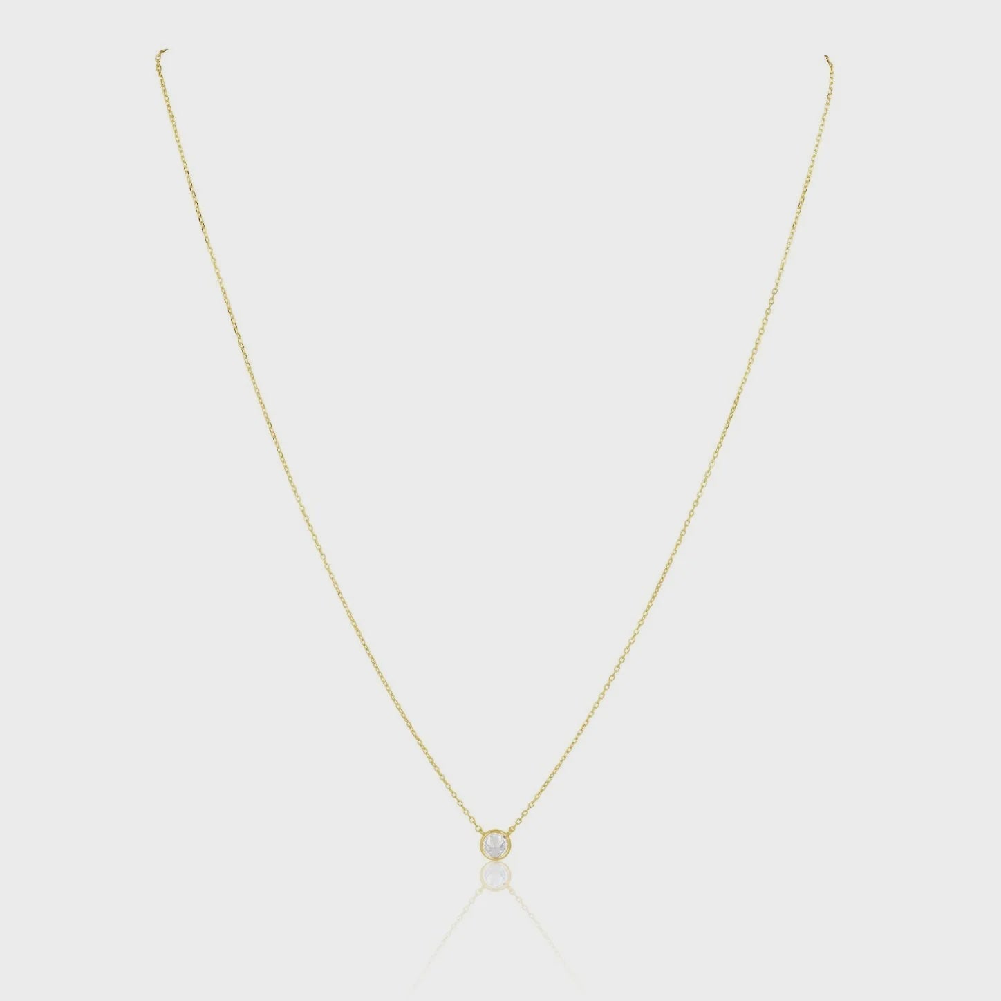 Christie CZ Gold Necklace