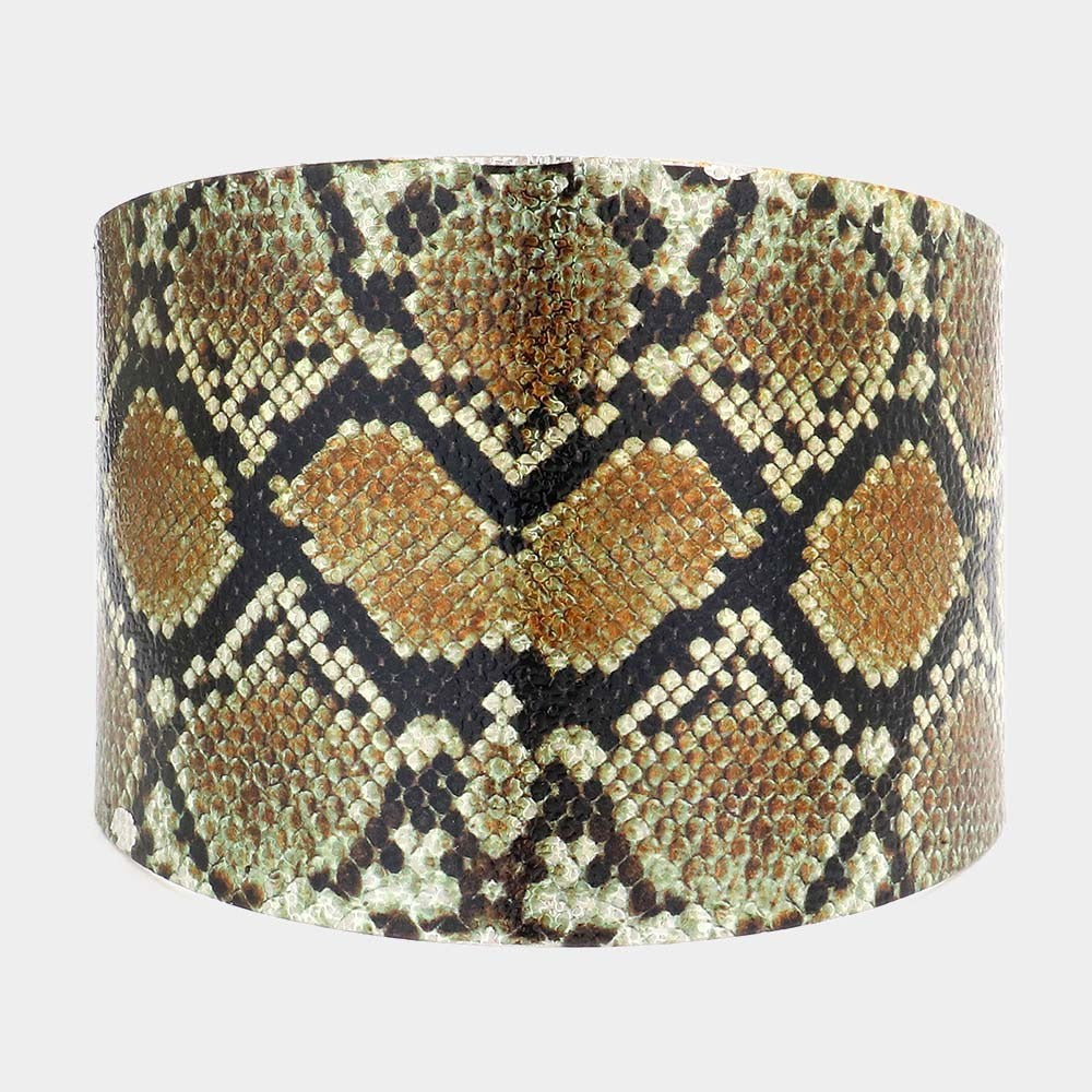 Snake Skin Cuff Bracelet