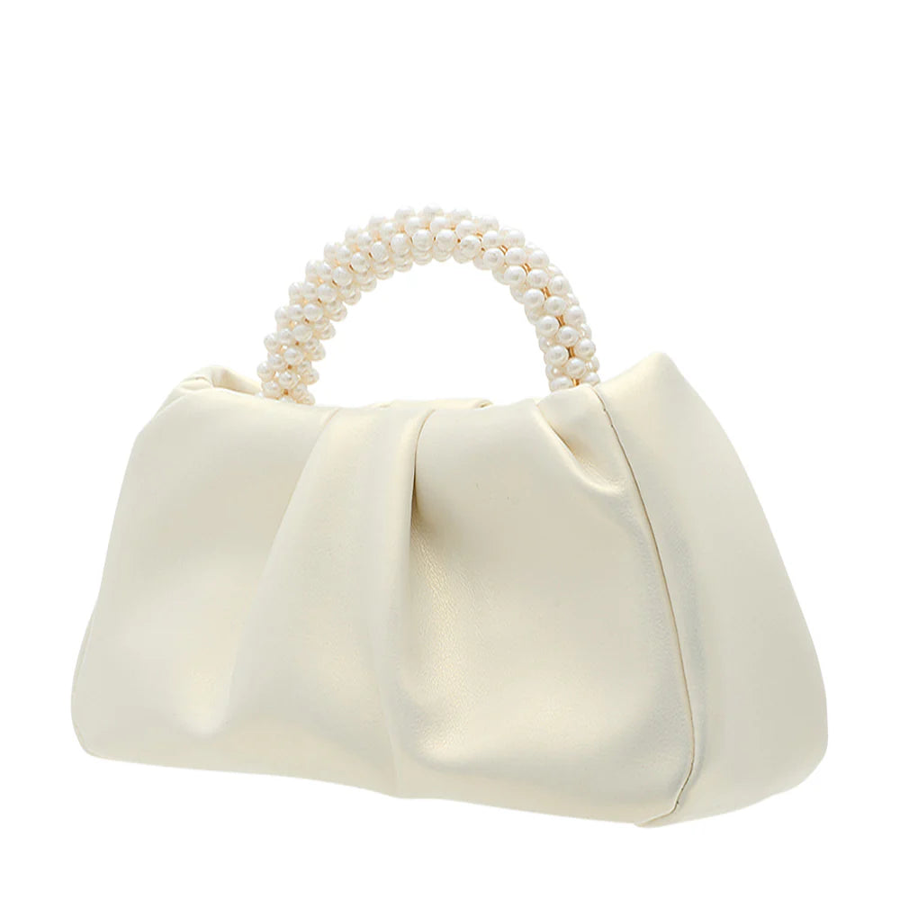 Ivory Pearl Handle Handbag – Chic and Versatile