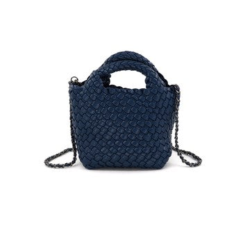BC Braided Clutch | Chic Mini Handbag with Chain Strap