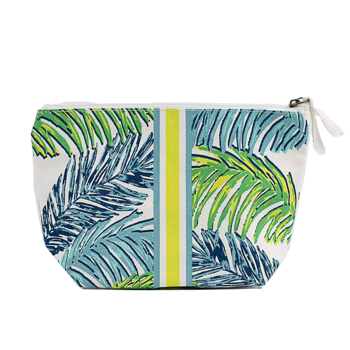 Veracruz Coast Tote in White/Turquoise/Lime