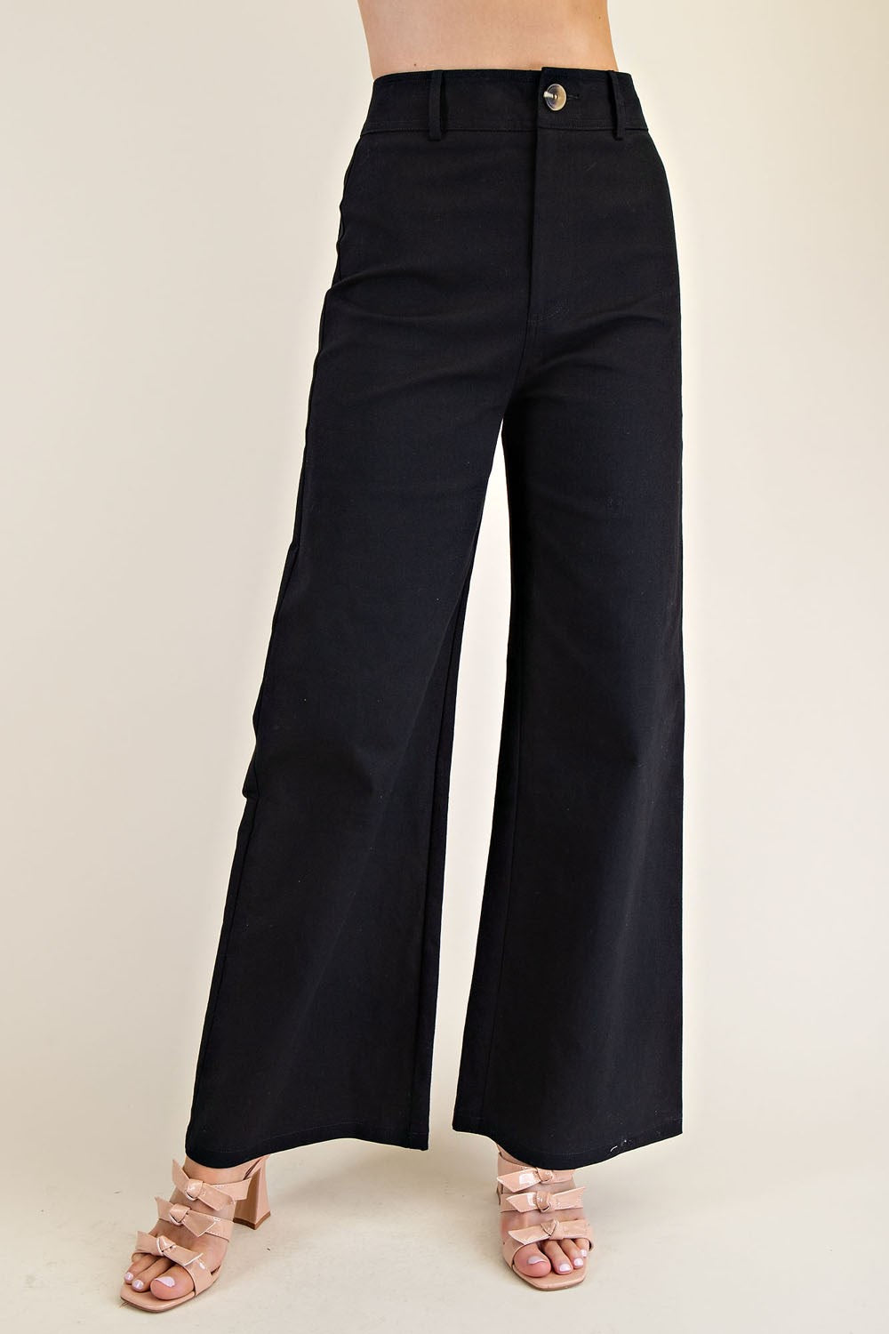 High-Waist Straight Pants