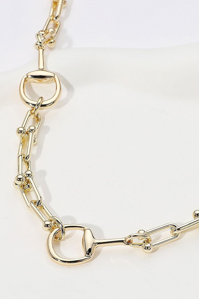 Horsebit Industrial Chain Necklace