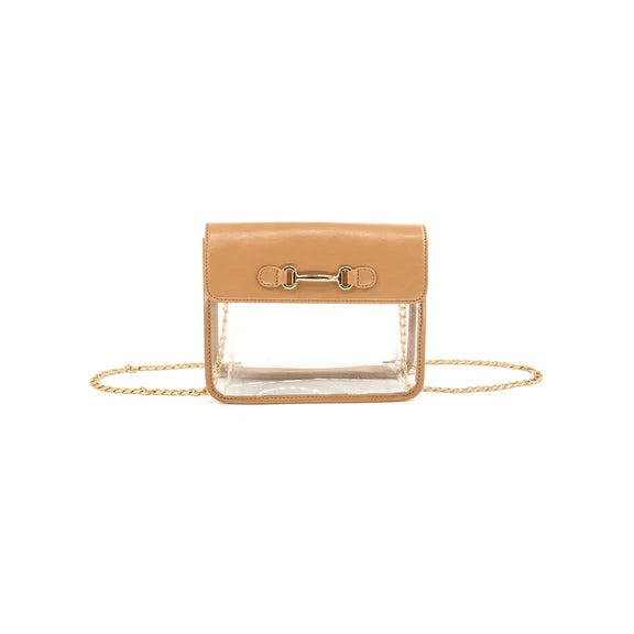 Clear Bag with Gold Detail
