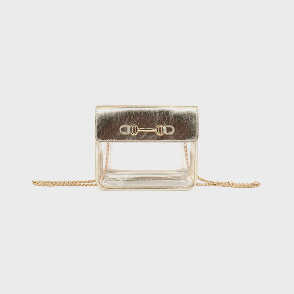 Clear Bag with Gold Detail