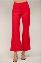 Load image into Gallery viewer, Two Front Plcket Ponte Flare Pants
