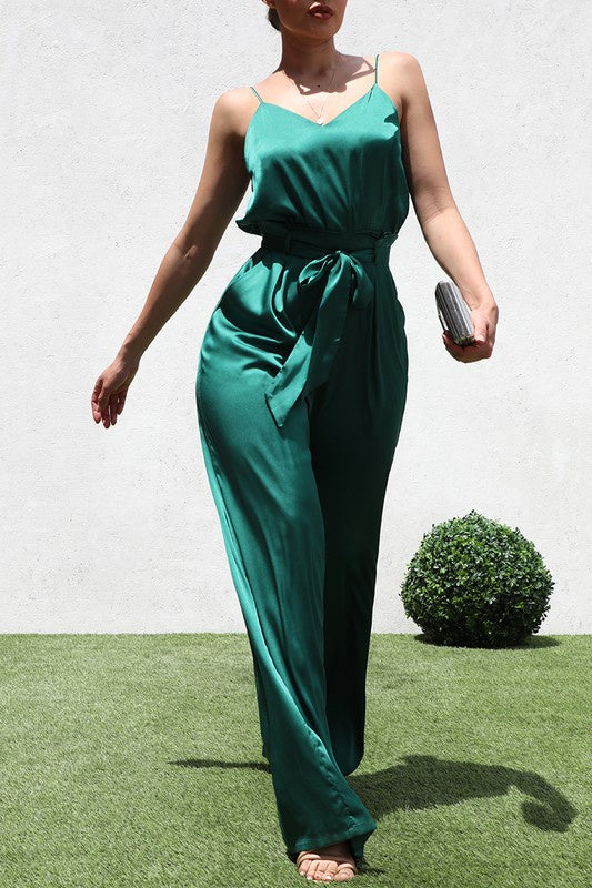 CAMI SATIN JUMPSUIT