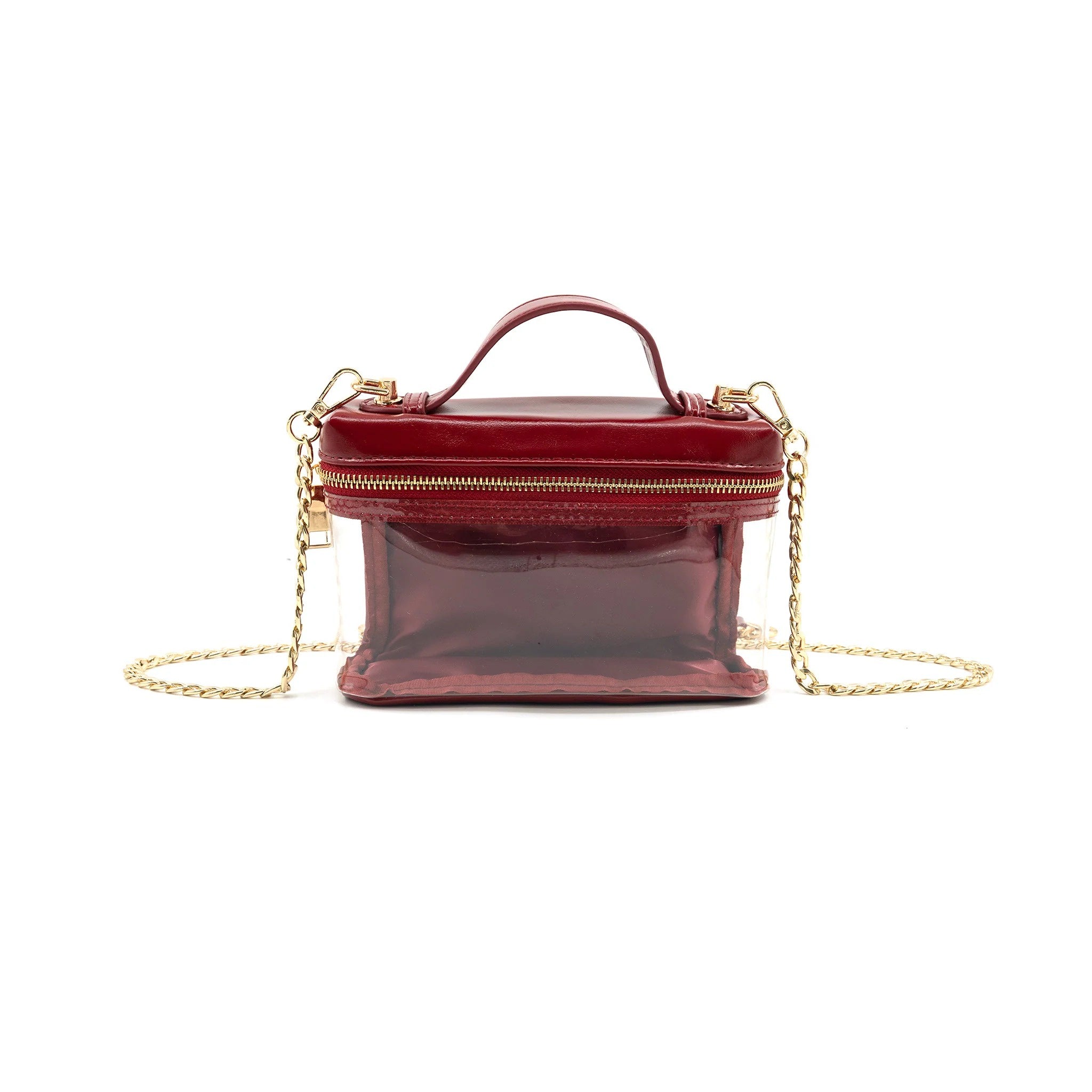 Clear Top Handle Crossbody Bag