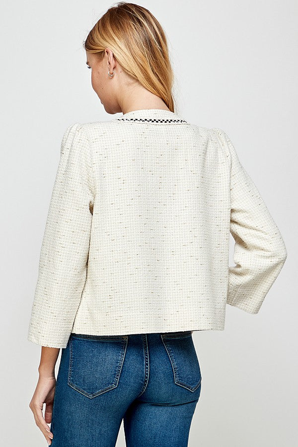 Trimed Tweed Jacket
