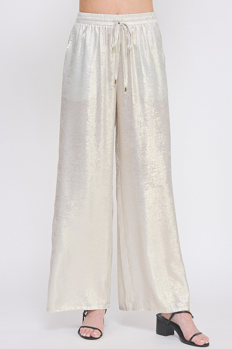 Soft Pant in Brushed Satin