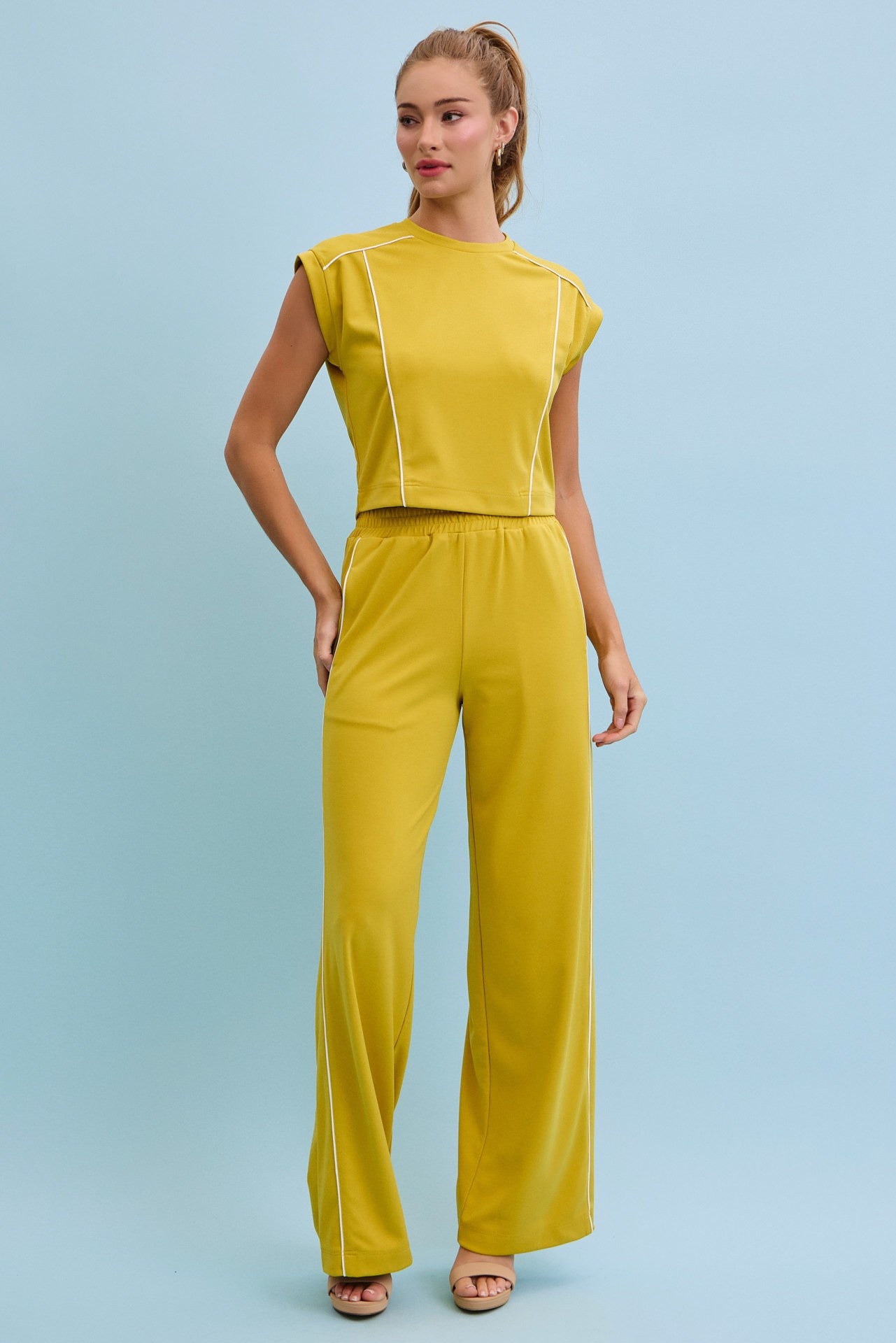 Jovie Piping Detail Pants