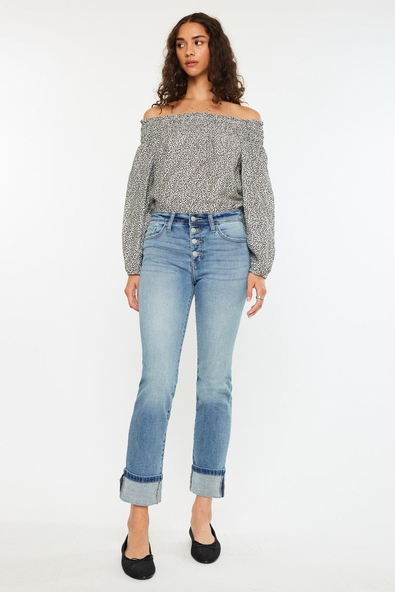 Open Pack High Rise Skinny Straight Jeans