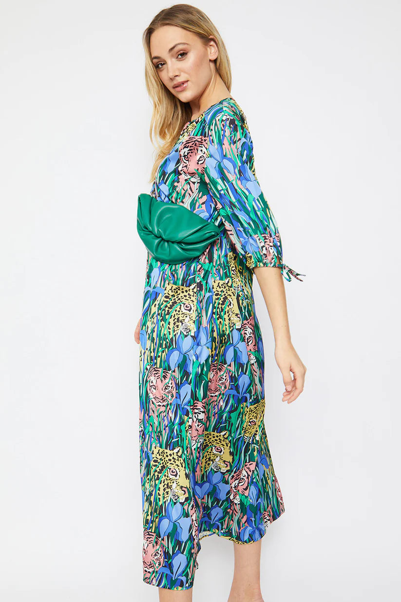 Silk Animal Print Emma Dress