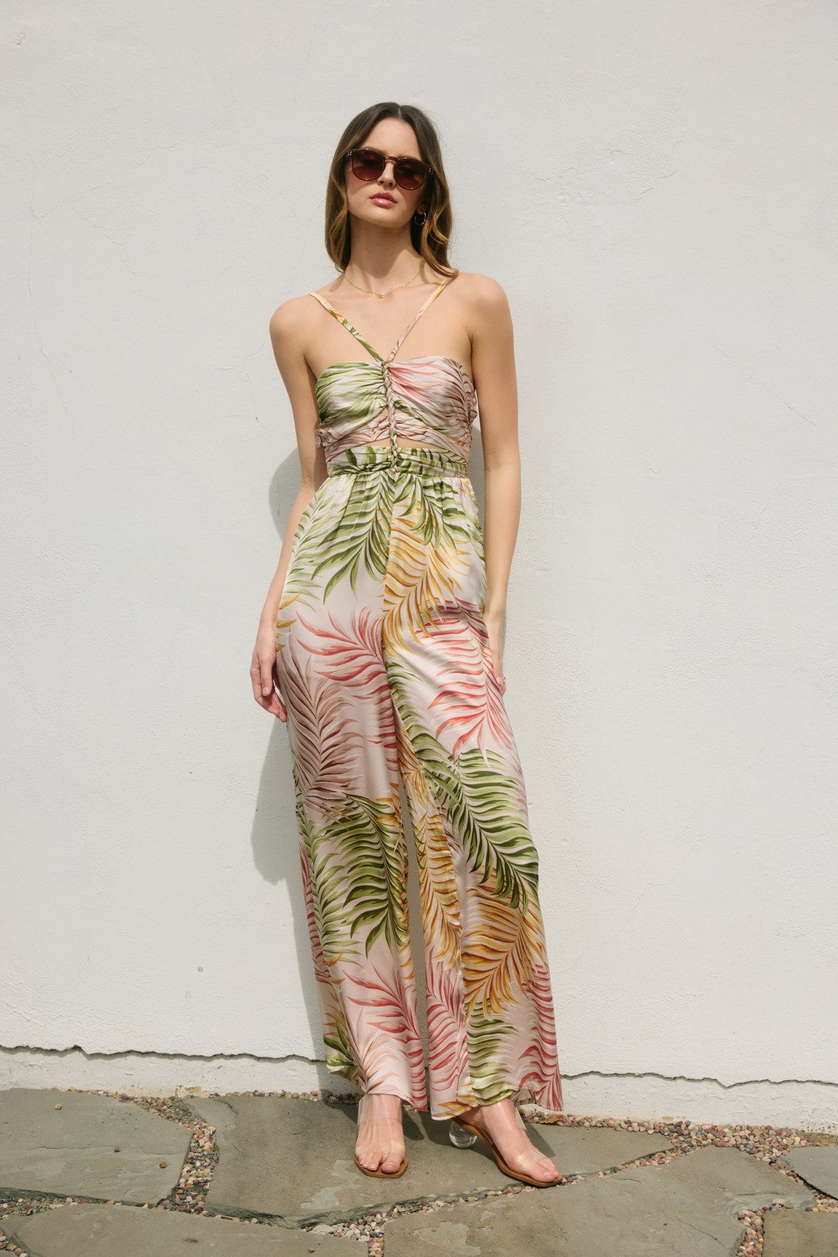 Sunkiss Braid Detail Wide Leg Jumpsuit