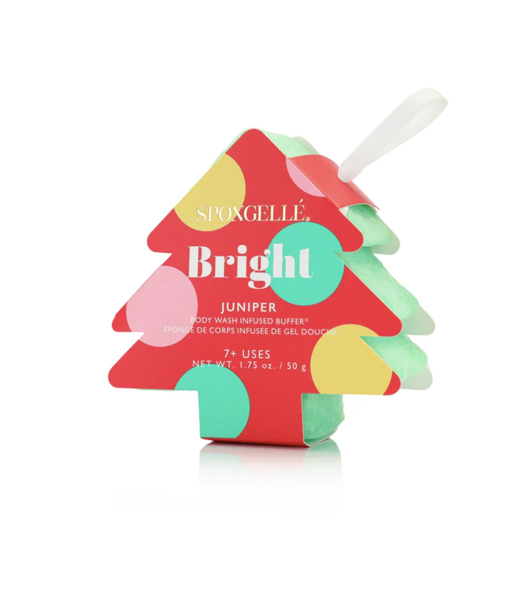 tree ornament bath sponge