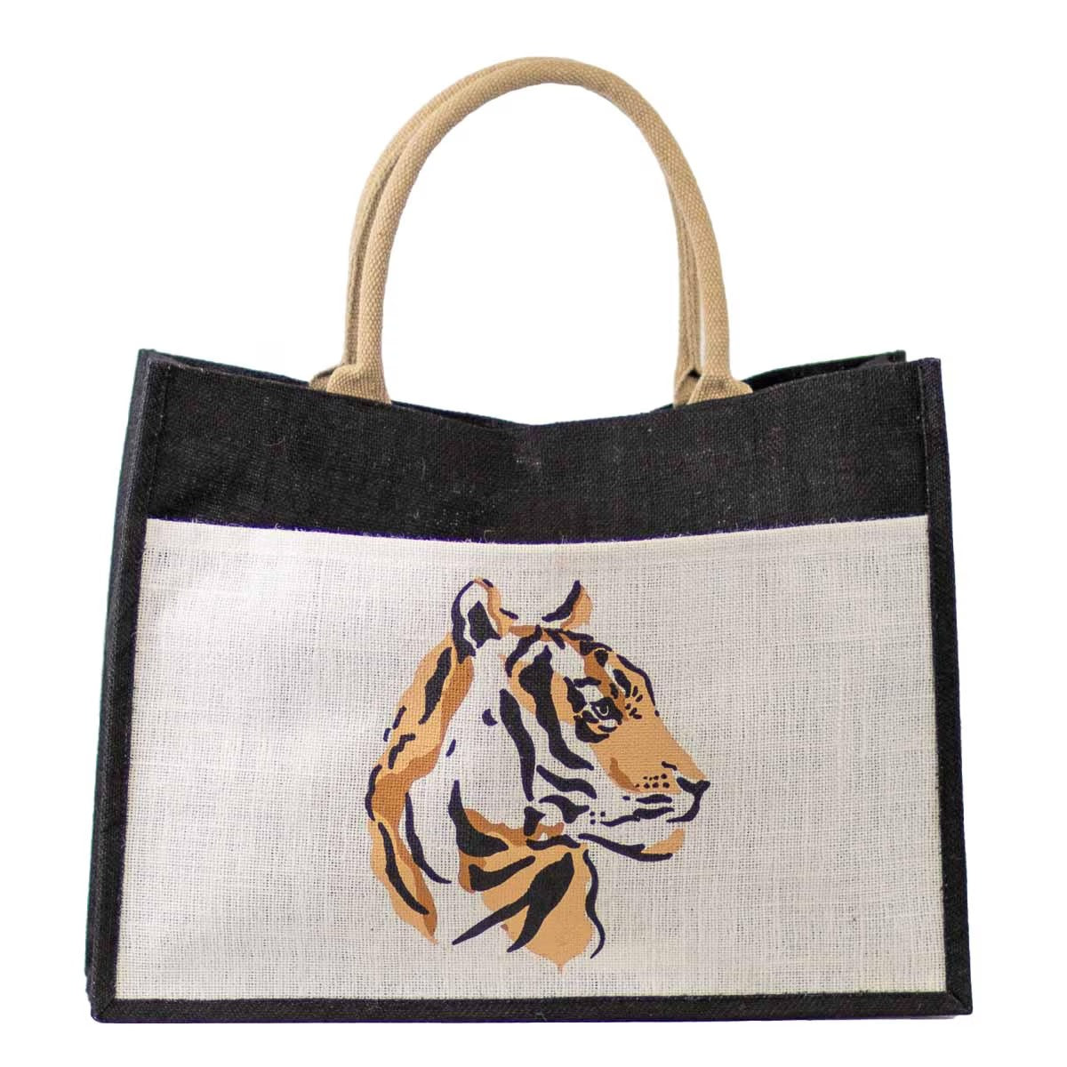 Tiger Pride Jute Pocket